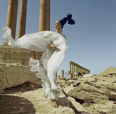 Desert Photograph - Model At Palmyra by Henry Clarke
