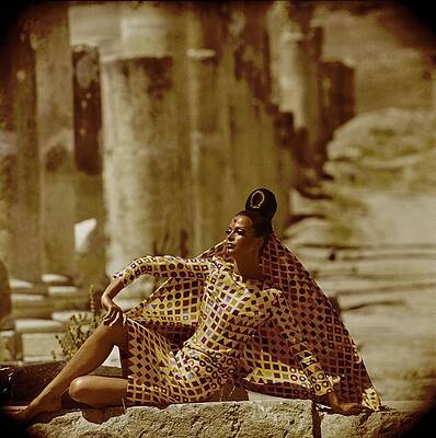 Desert Photograph - Model In Jerash by Henry Clarke