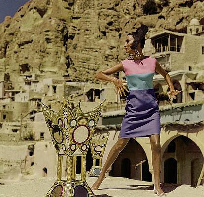 Desert Photograph - Model In Maaloula by Henry Clarke