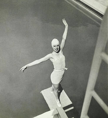 Diver at the Edge of the Board Wall Art