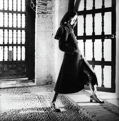Unesco World Heritage Site Photograph - Model Stands In The El Mexuar Room by Henry Clarke