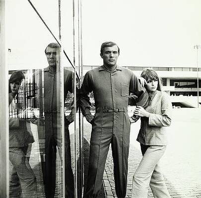 Massachusetts Photograph - Model Wearing An Enro Jumpsuit At Mit by Zachary Freyman