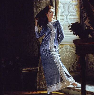 Antique Photograph - Model Wearing Mila Schon by Henry Clarke