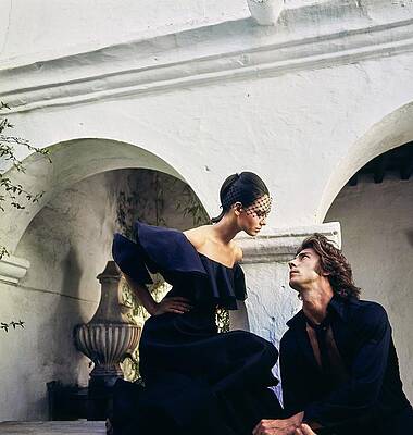 Wall Art featuring the photograph Model With Lorenzo Larios by Raymundo de Larrain