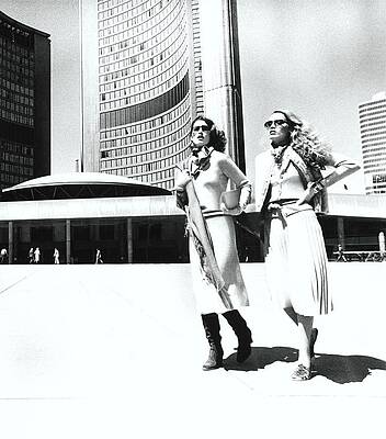 Models at City Hall Plaza Toronto Wall Art
