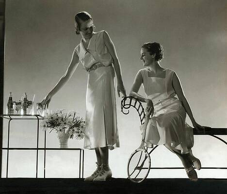 Fashion Models in 1930s Style Photograph