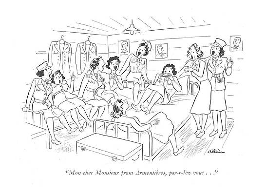 France Drawing - Mon Cher Monsieur From Armentieres by  Alain