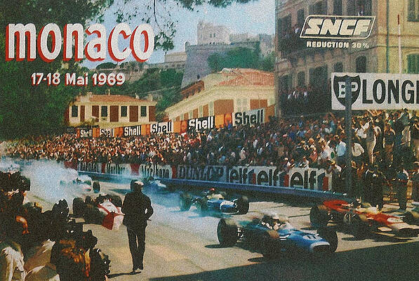 Monaco Grand Prix 1969 Digital Art