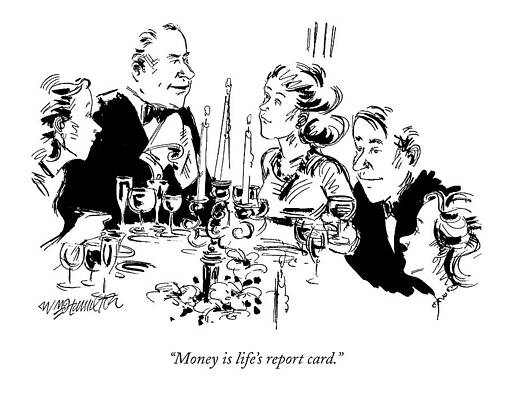 Dinner Conversation on Wealth Wall Art