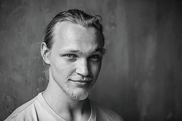 Wall Art featuring the photograph Monochrome Portrait Of A Cool And by Sami Sert