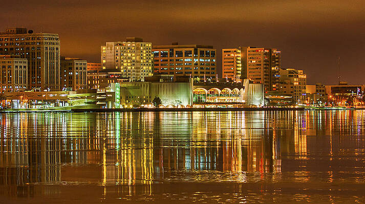 Reflection Photograph - Monona Terrace Madison Wisconsin by Steven Ralser