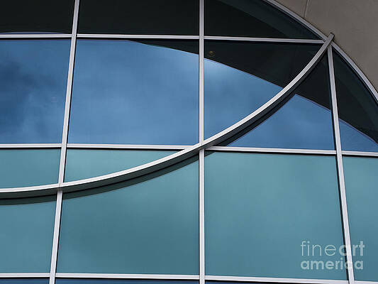 Reflection Photograph - Monona Terrace Window by Steven Ralser