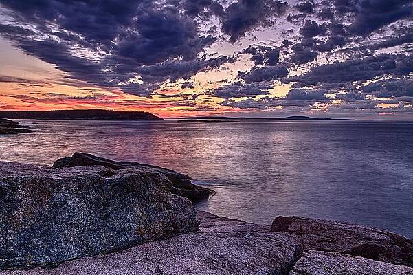 Maine Wall Art featuring the photograph Monument Cove Sunrise by Jeff Sinon