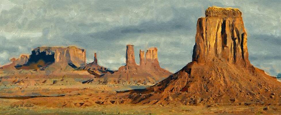 Majestic Desert Buttes Wall Art