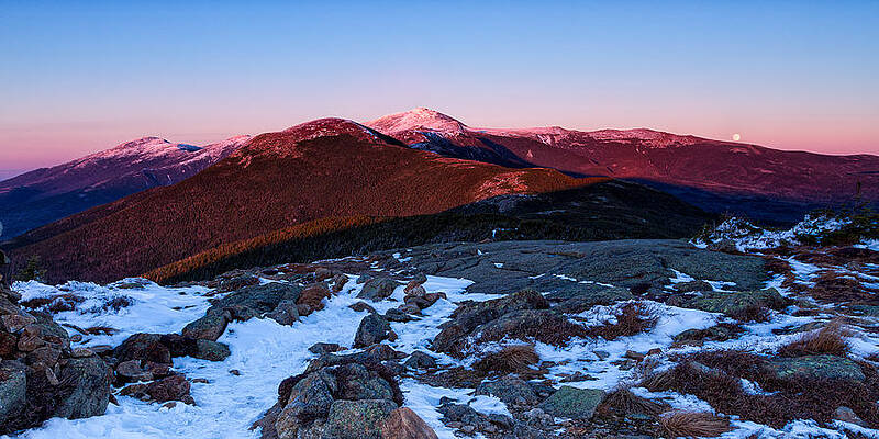 Photograph - Moonrise Over The Presidential Range by Jeff Sinon