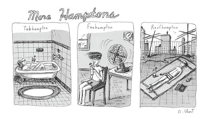 Sun Drawing - More Hamptons: by Roz Chast