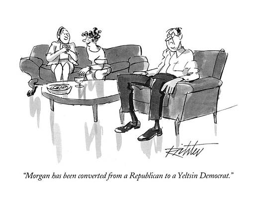 Russia Drawing - Morgan Has Been Converted From A Republican by Mischa Richter