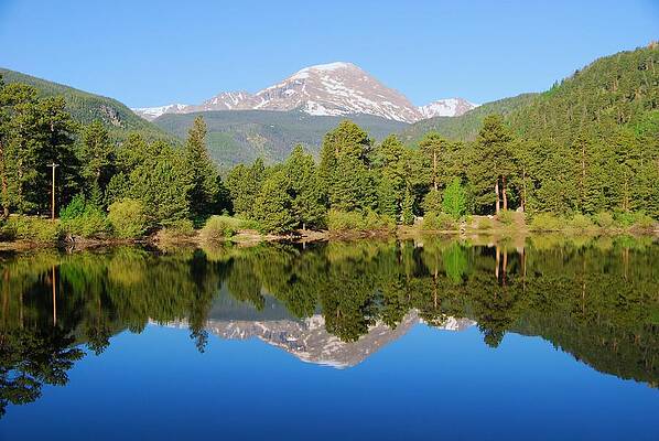 Rocky Mountain National Park Photograph - Morning Rocky Mountain Reflection by Cascade Colors