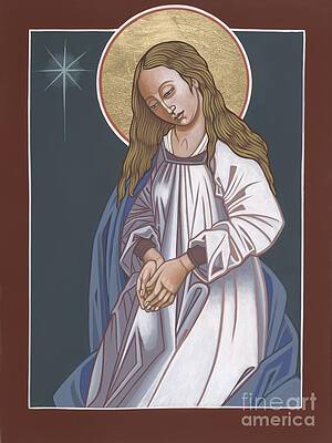 Pregnant Mary in Adoration Wall Art