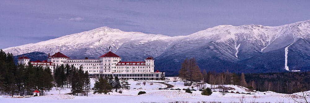 Mount Washington Hotel Winter Pano by Jeff Sinon