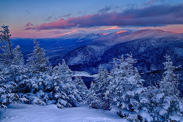 Mount Washington In The Evening Light From Mt Avalon by Jeff Sinon