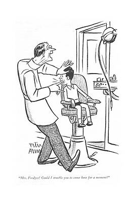 Youth Drawing - Mrs. Fordyce! Could I Trouble You To Come Here by Peter Arno