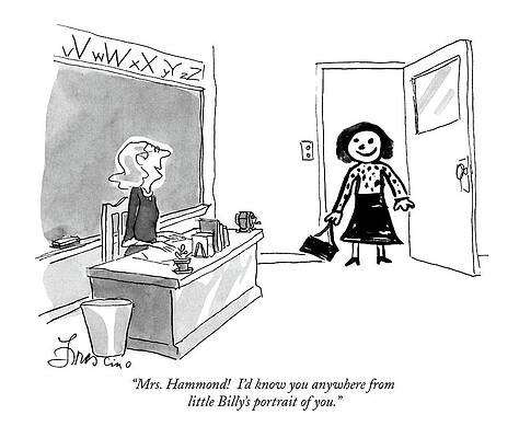 Amusing Classroom Cartoon Wall Art