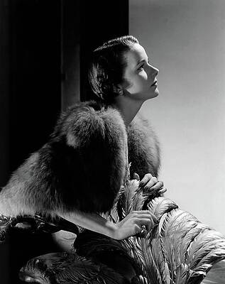 Lighting Wall Art featuring the photograph Mrs Marshall Hemingway by Horst P. Horst