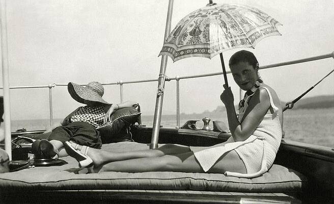 Elegant Yacht Leisure Scene Photograph