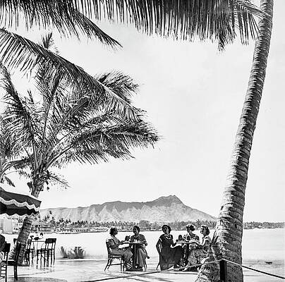 Vintage Beachfront Gathering Photograph