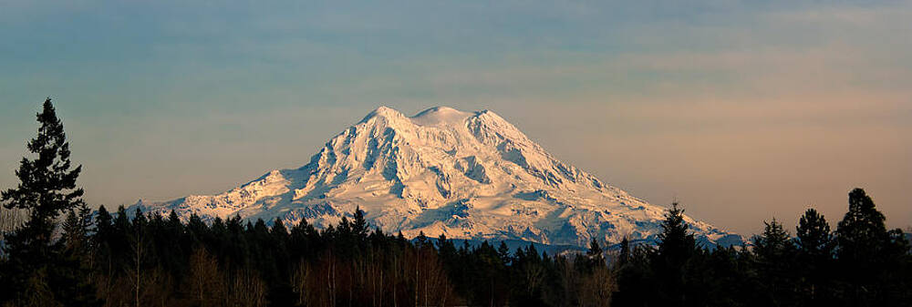 Majestic Snowy Mountain Range Photograph