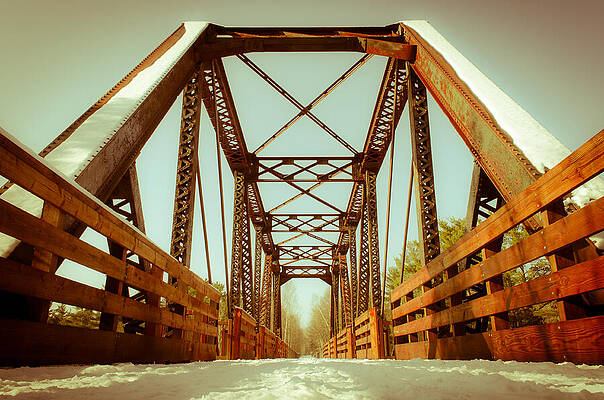 Wall Art featuring the photograph Munger Trail Crossing by Duluth To Door County Photography