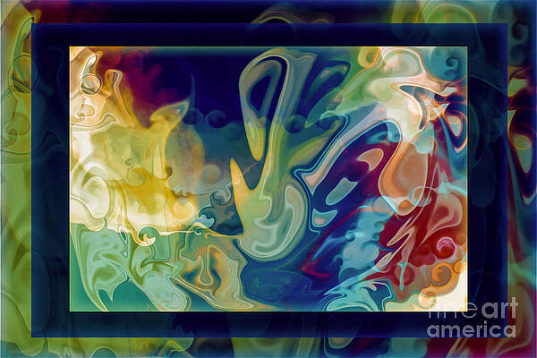 Wall Art featuring the painting Music In My Soul An Abstract Painting by Omaste Witkowski