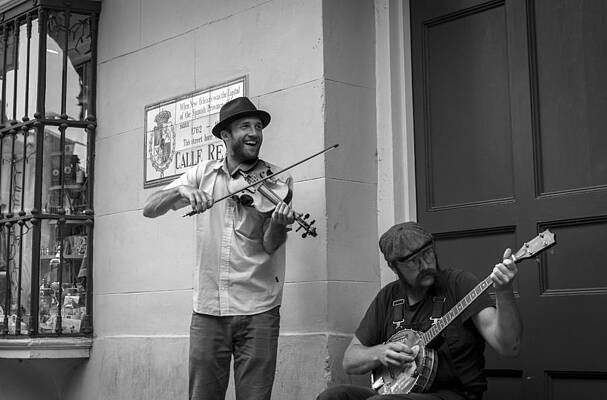 Musician Wall Art featuring the photograph Music In The French Quarter by David Morefield