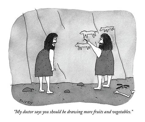 Meat Drawing - My Doctor Says You Should Be Drawing More Fruits by Peter C. Vey