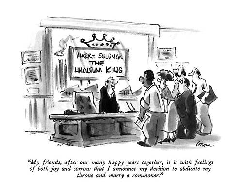 Joy Drawing - My Friends, After Our Many Happy Years Together by Lee Lorenz