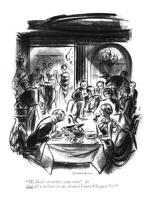 Nose Drawing - It Tickles Your Nose by Leonard Dove