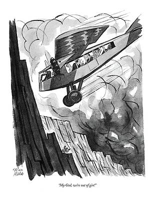 Airplane in a Daring Descent Wall Art