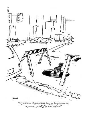 Ozymandias Under the Road Drawing