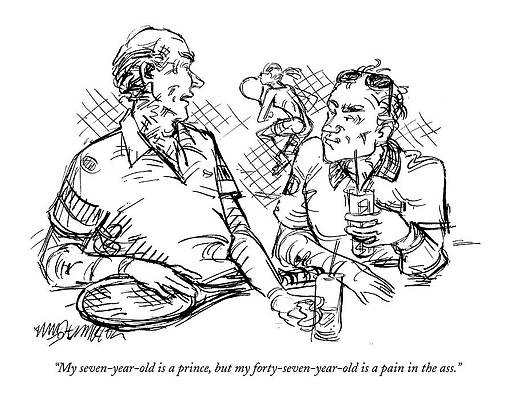 Pain Drawing - My Seven-year-old Is A Prince by William Hamilton