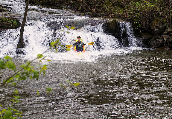 North Carolina Wall Art featuring the photograph Nantahala River Falls 1 by Flees Photos