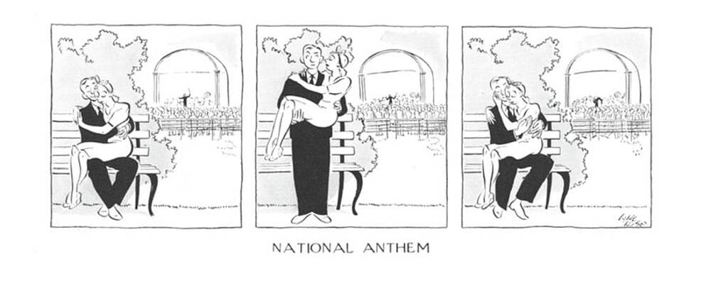 Lover Drawing - National Anthem by Carl Rose