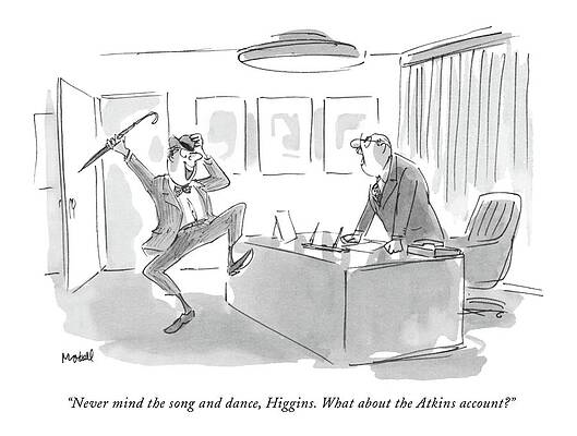 Humorous Office Moment Drawing