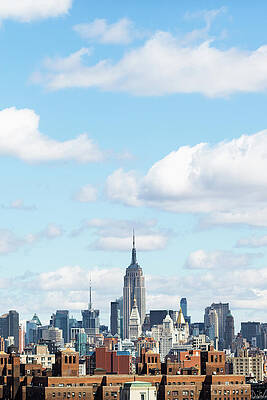 Wall Art featuring the photograph New York City, Manhattan Panorama View by Deimagine
