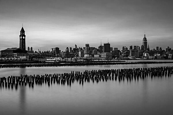 New York City Skyline at Dusk Wall Art