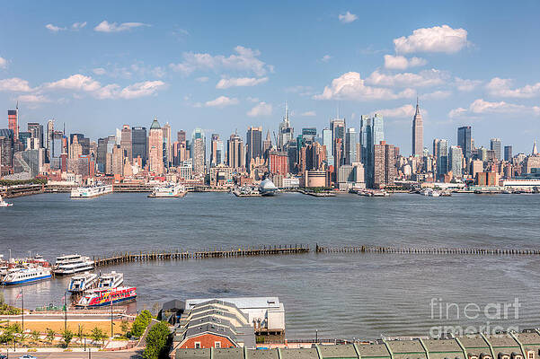 Wall Art featuring the photograph New York City Summer Skyline I by Clarence Holmes