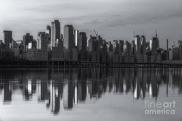 Wall Art featuring the photograph New York City West Side Dawn II by Clarence Holmes