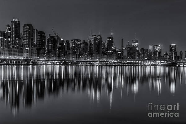 Wall Art featuring the photograph New York City West Side Morning Twilight II by Clarence Holmes