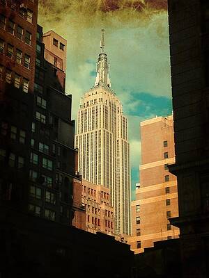 Historical Wall Art featuring the photograph New York - Empire State Building by Richard Reeve