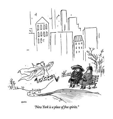 Free Spirit in New York Drawing